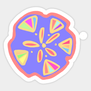 Colorful Sand Dollar Sticker